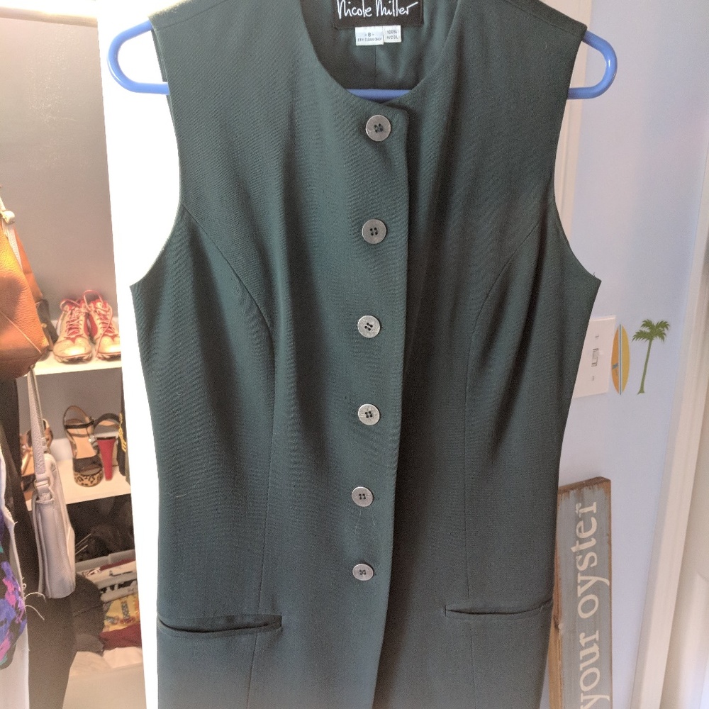 Nicole Miller Wool Vest